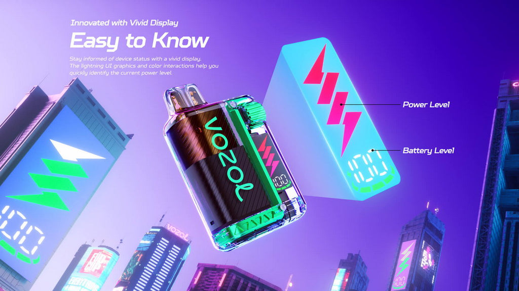 Vozol Vista Plug 10k Vape | 4-level Wattage Output