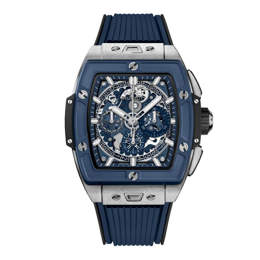 Spirit of Big Bang Titanium Blue Ceramic 42 mm soldier shot 1