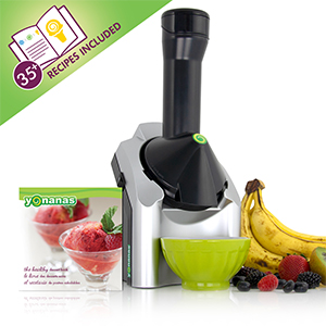 Yonanas 902 Classic Vegan Non-Dairy Frozen Fruit Soft Serve Dessert Maker, BPA Free