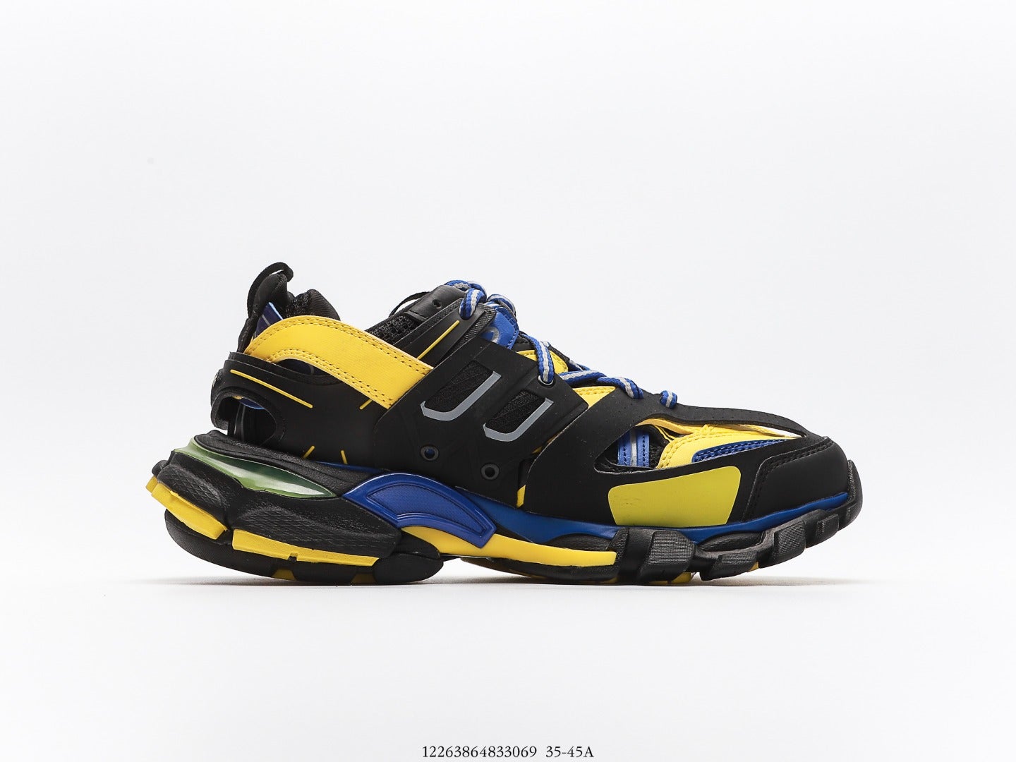 Balenciaga Track Trainer In Black Yellow Blue、mysite、Cacoeks