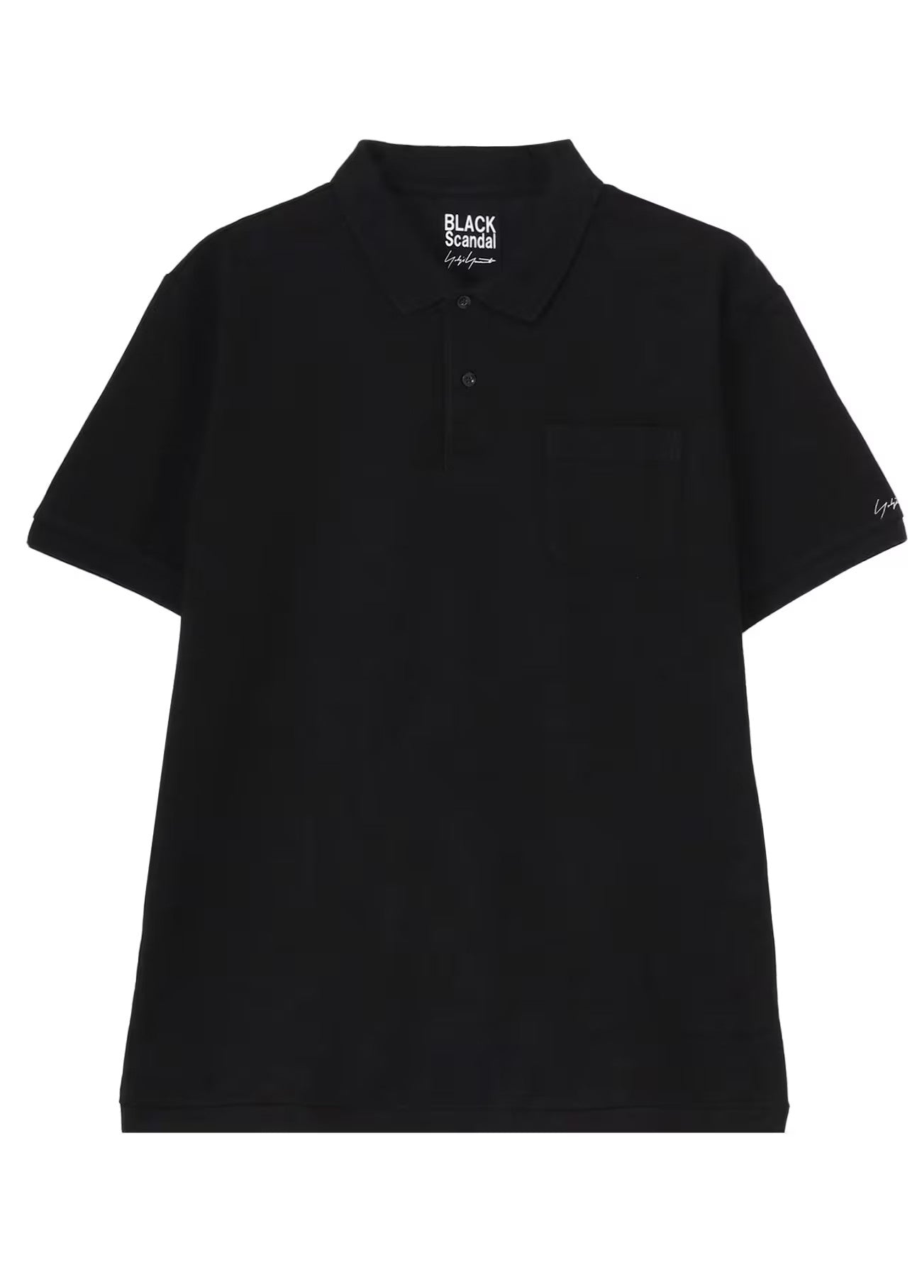 Yohji Yamamoto POUR HOMME 2PIECES PACK SIGNATURE EMBROIDERY BIG POLO SHIRTS  HP-T44-990-1-04 