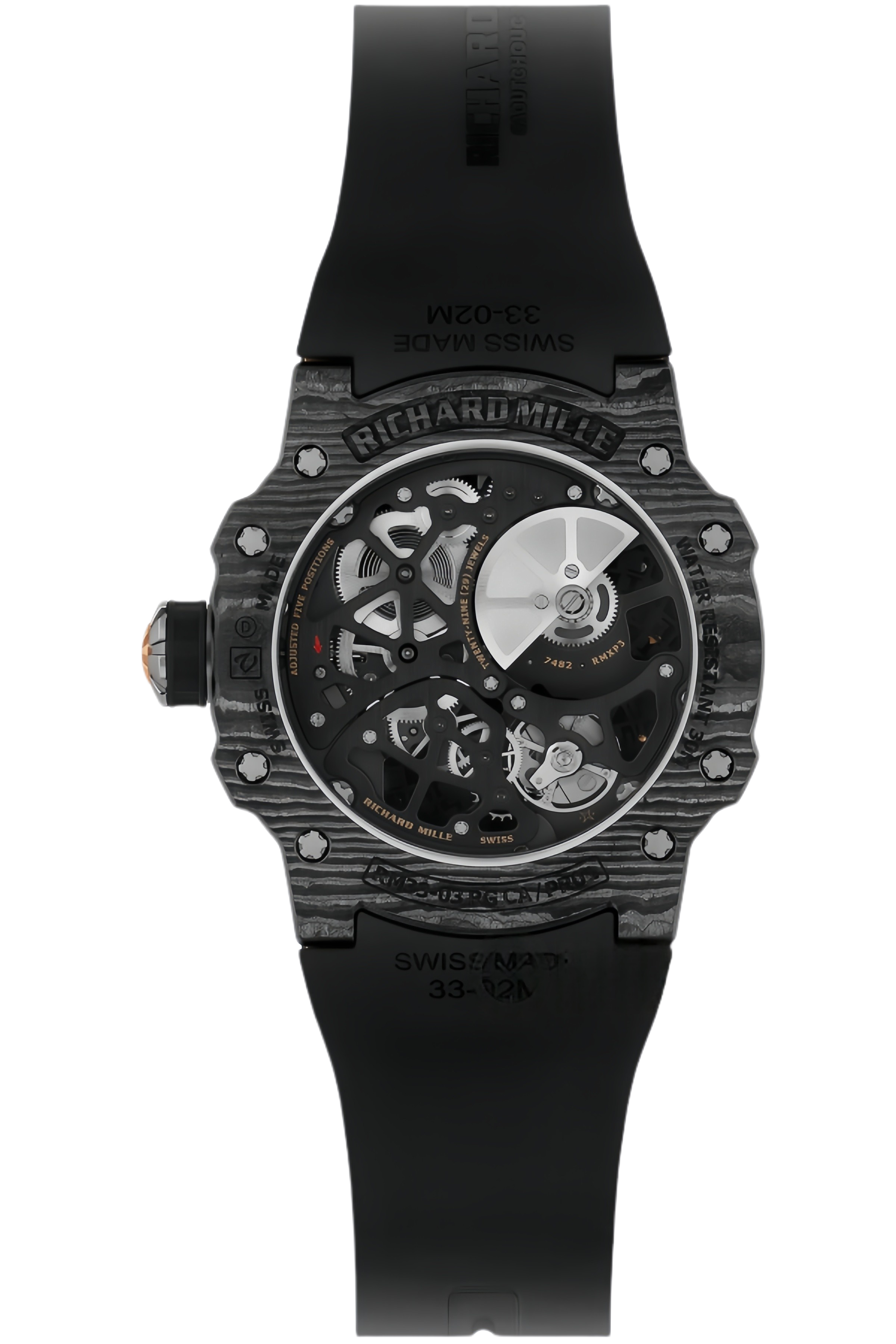 Richard Mille RM33-03 CA/PR01 Super Clone – Carbon Skeleton Dial Watch