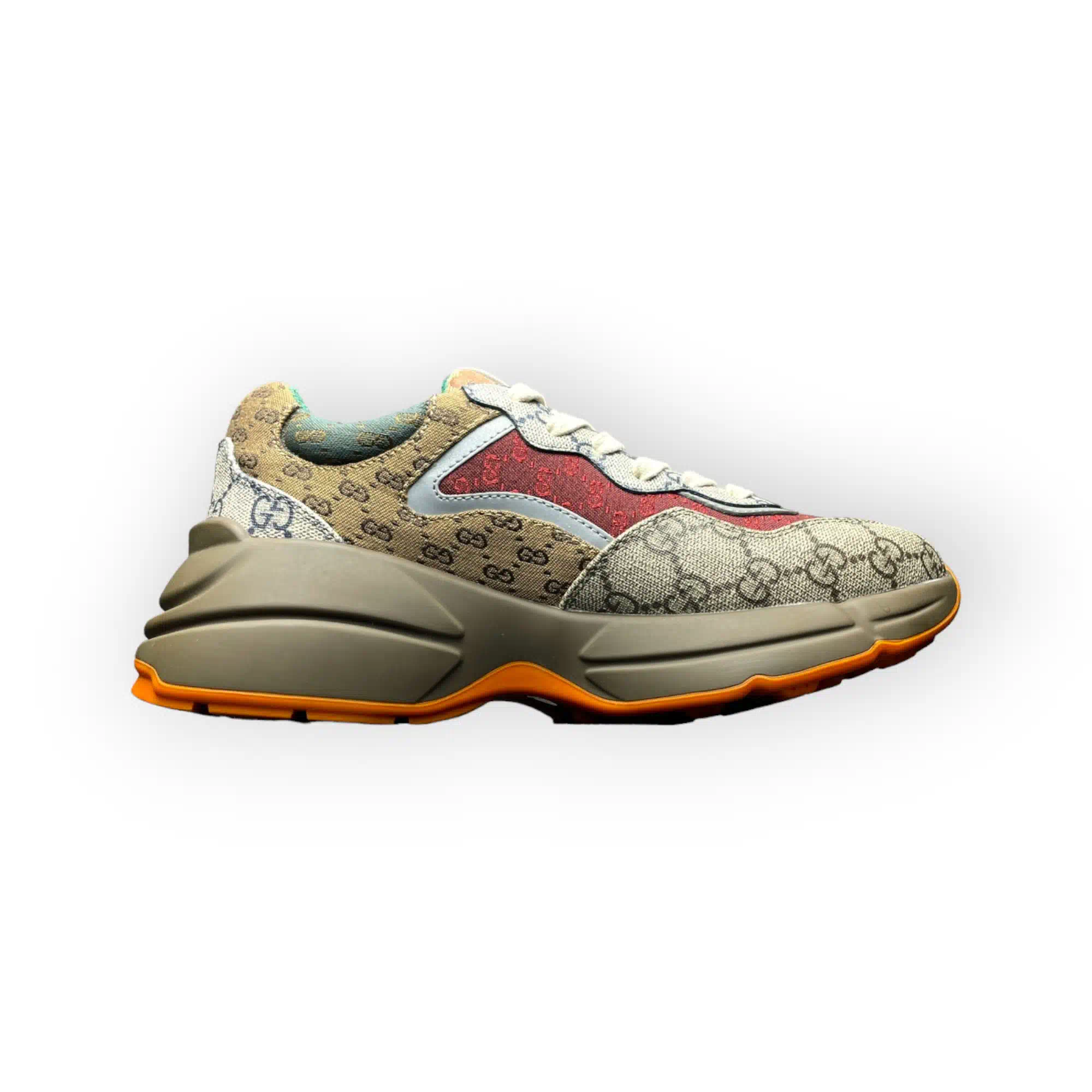 Gucci GG Rhyton Sneaker Beige Brown、mysite、Cacoeks