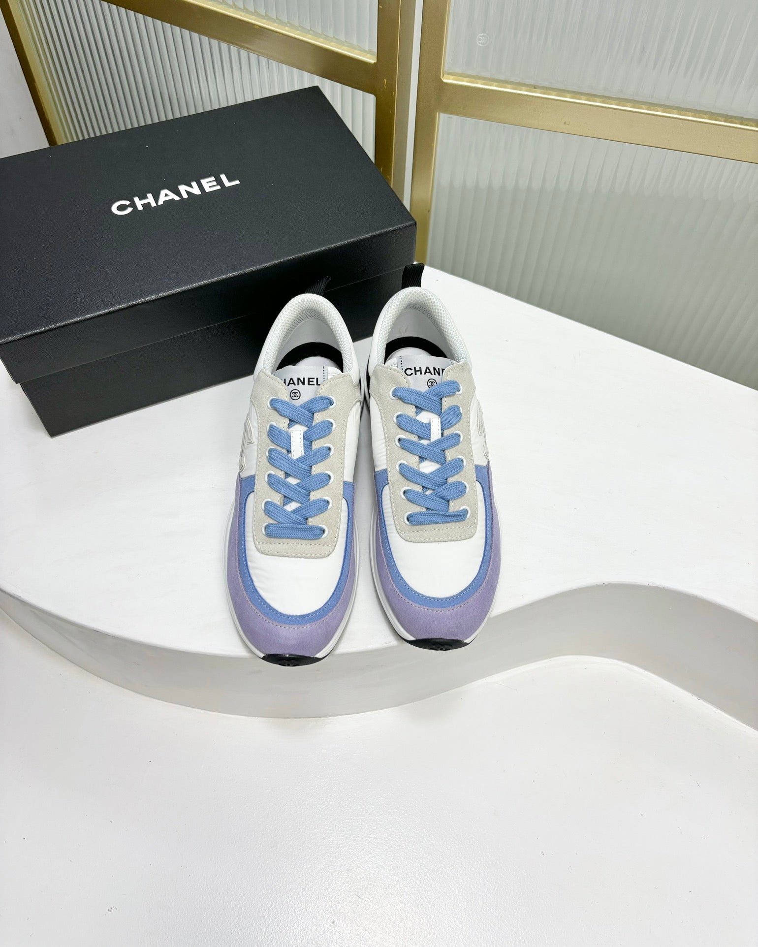 SNEAKER IN AMETHYST PURPLE MIX GREY SUEDE、mysite、Cacoeks