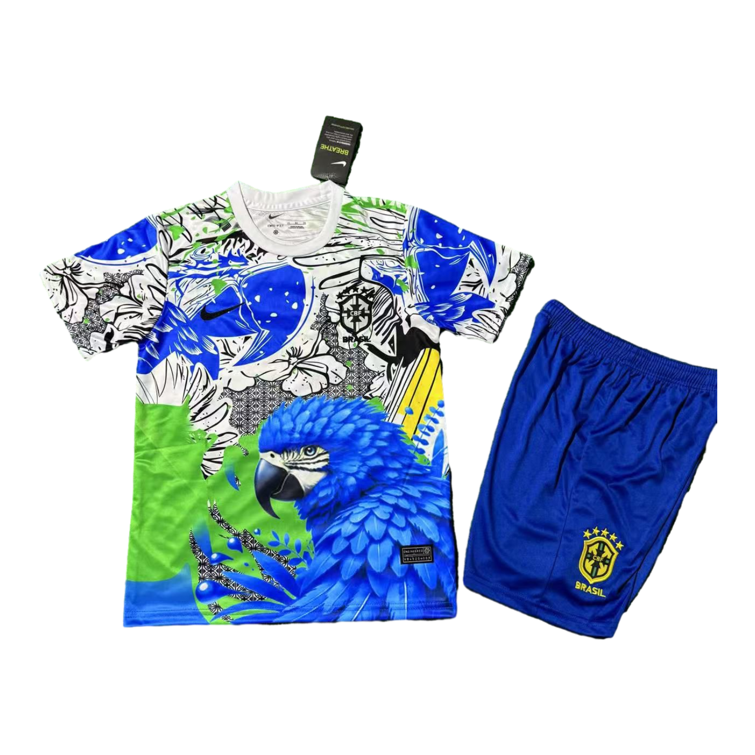 UltraTrikot-Brazil 25-26 Blue Parrot Special Kids Kit