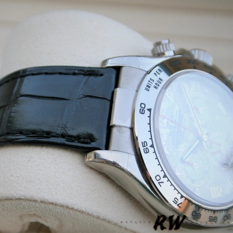Rolex Daytona 116519 White Roman Dial Replica-fasswatch