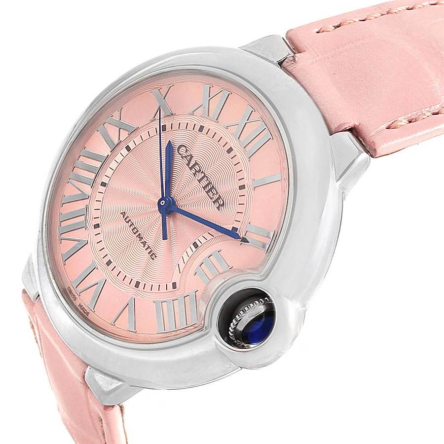 Super Clone 1:1 CARTIER Ballon Bleu Bleu Pink Dial 36mm WSBB0007 Replica-fasswatch