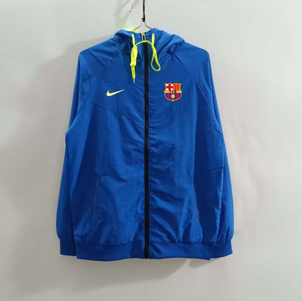 2025/2026 Barcelona Windbreaker Blue Soccer Jersey 1:1 Thai Quality:football jersey mysite: unitedjerseyfootball 邓江浪:football