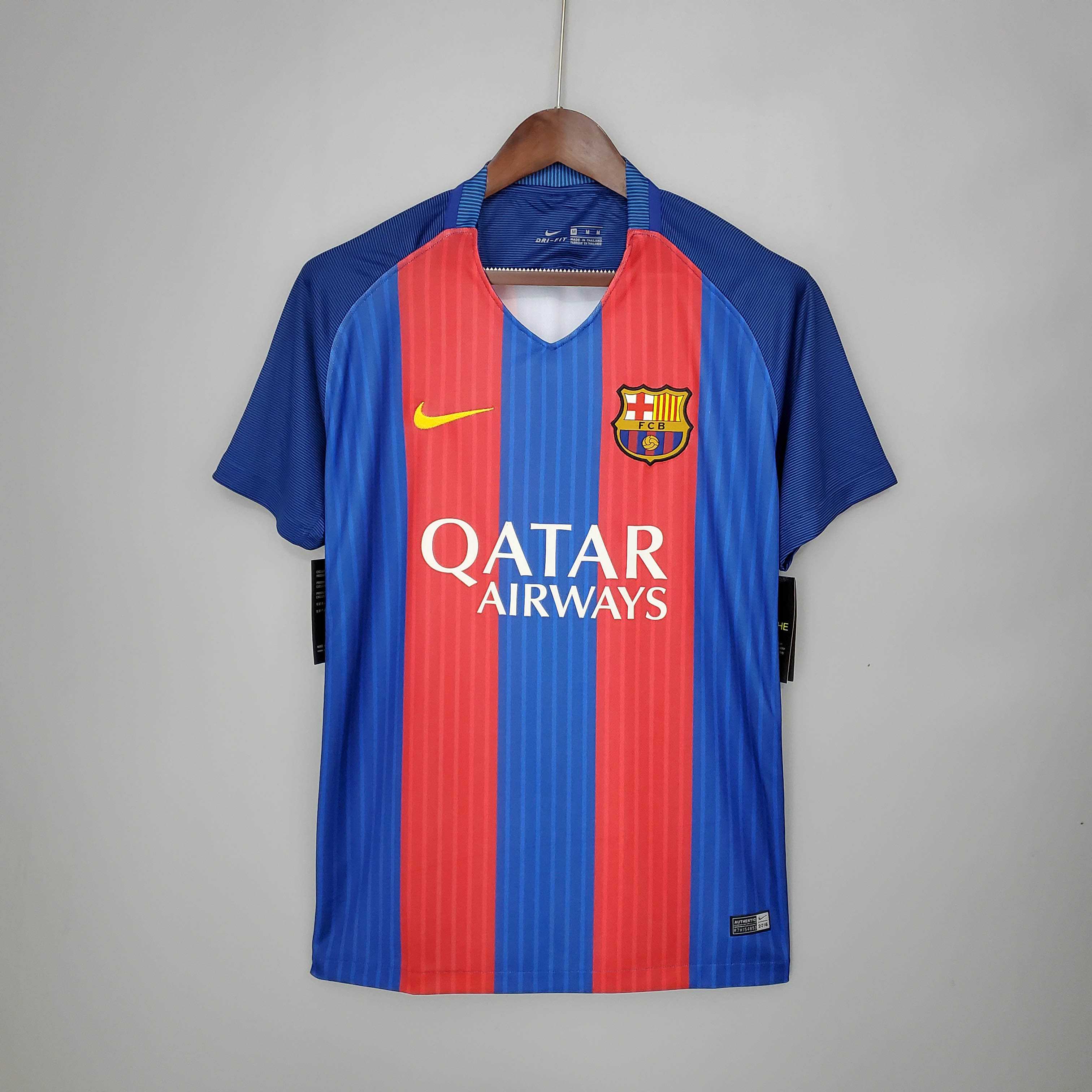 2016/2017 Retro Barcelona Football Shirt Home-mysite Custom Football Kit- Nextkits