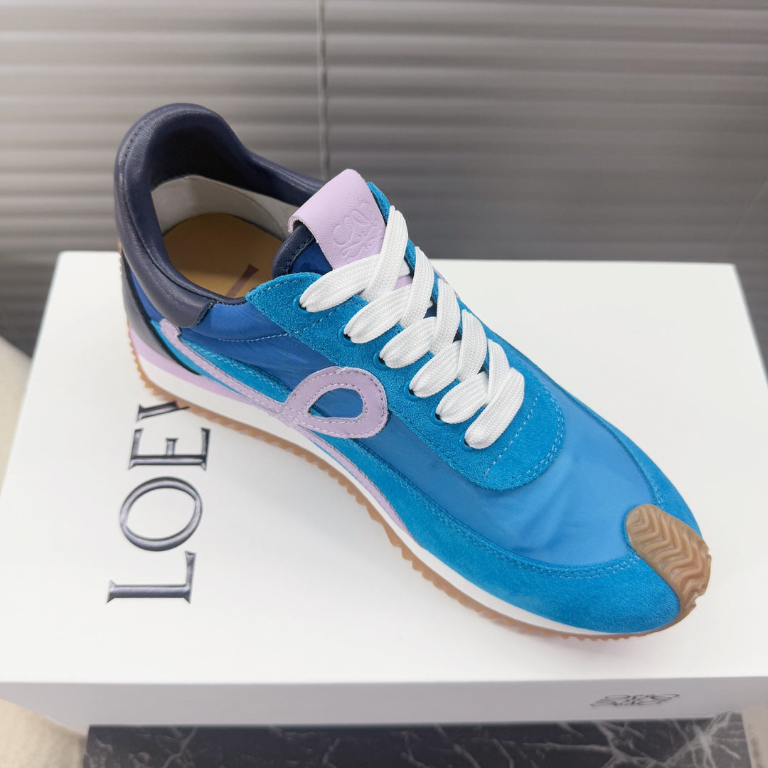 BALLET RUNNER 2.0 IN COBALT BLUE SUEDE AND LYCRA FABRIC、mysite、Cacoeks