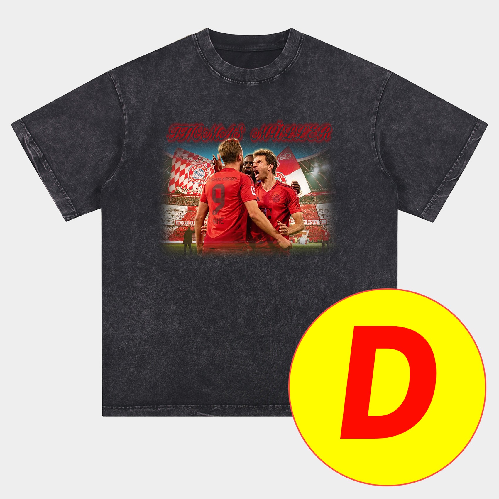 SIUjerseys-Bayern Munich Müller‘s Personal Highlights Oversized Washed T-Shirt