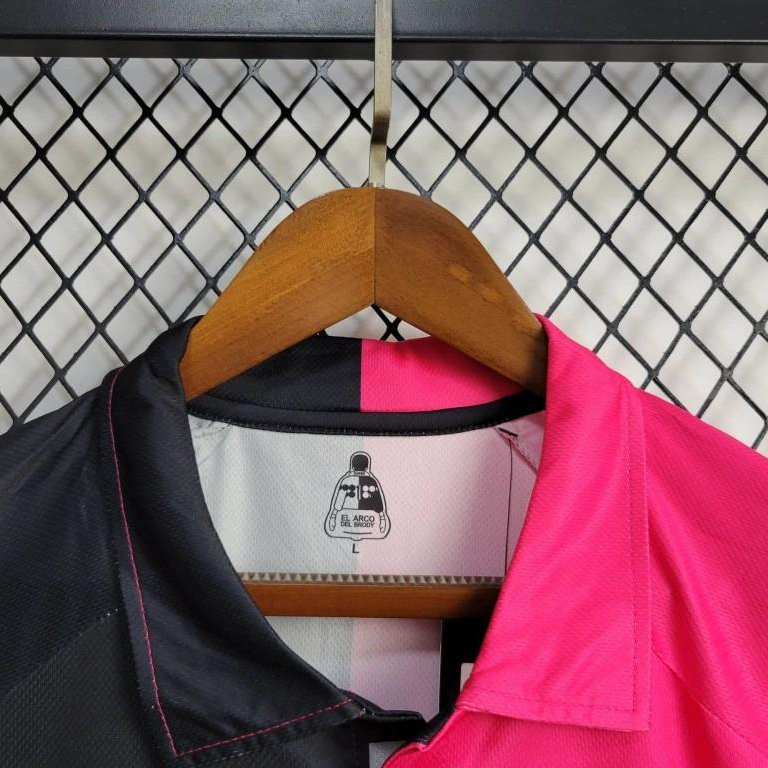 Higojerseys-Retro Mexico 1998 World Cup Goalkeeper Pink Black Jersey