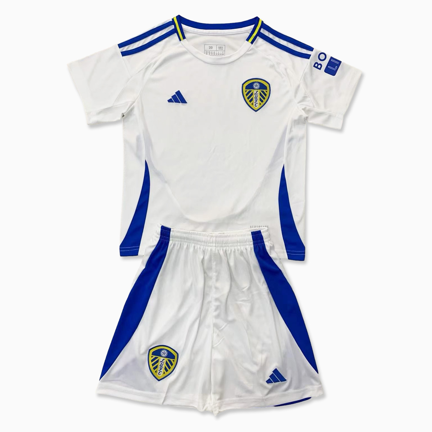 ManixJersey.com | Leeds United 24-25 Home Kids Kit -Customize Name, Number and Patch | Worldwide Shipping