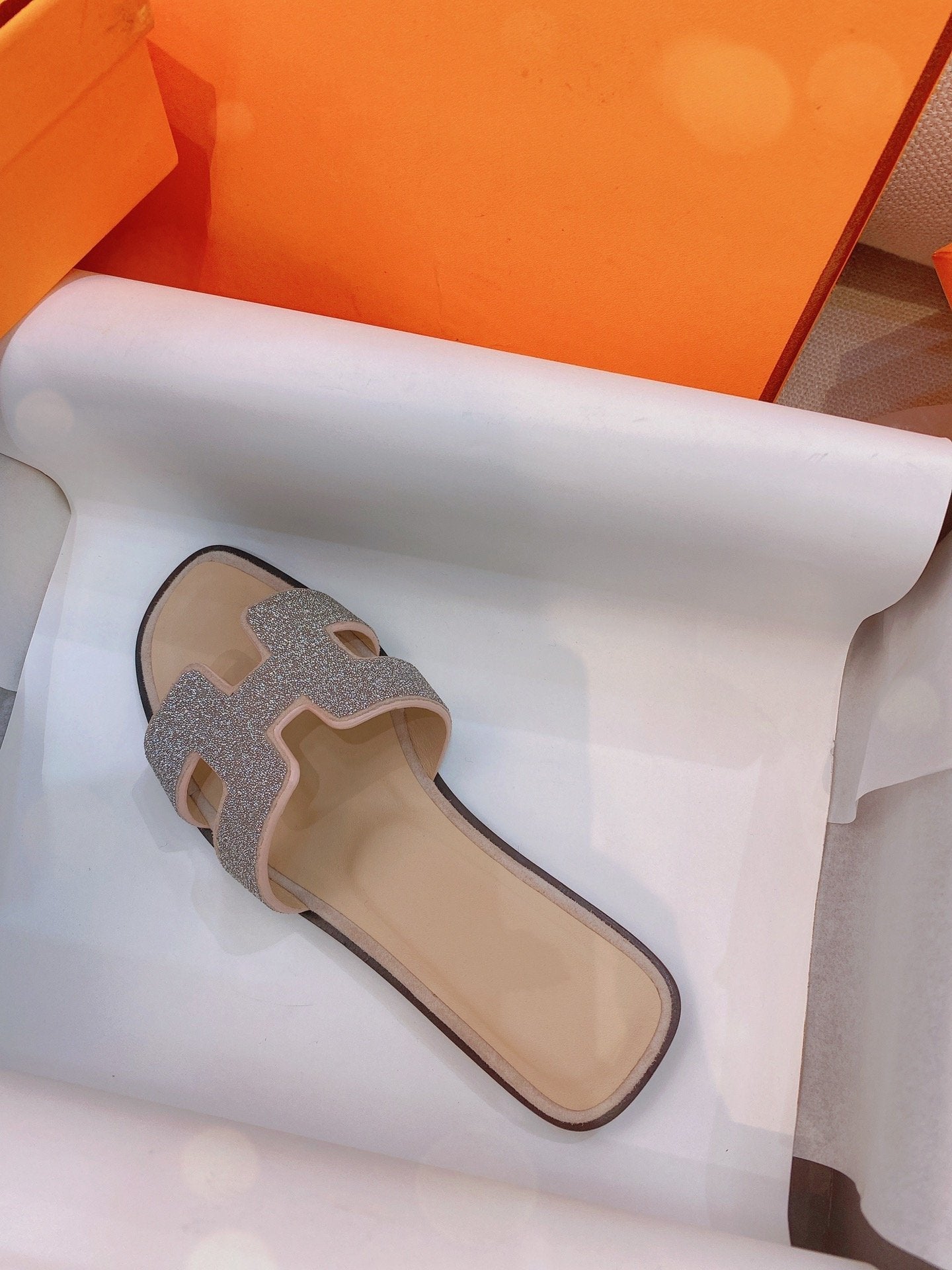 0ran Sandal Caviar Light Brown Leather、mysite、Cacoeks