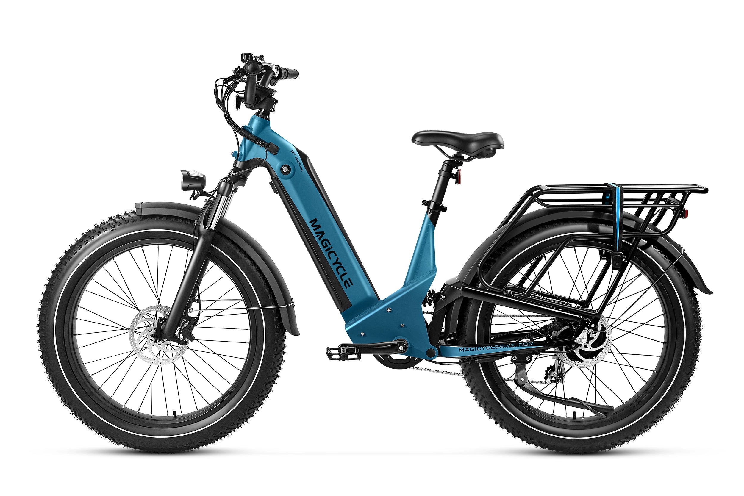 Magicycle Deer Step-Thru Full Suspension Ebike SUV、mySite、bearsvspackers