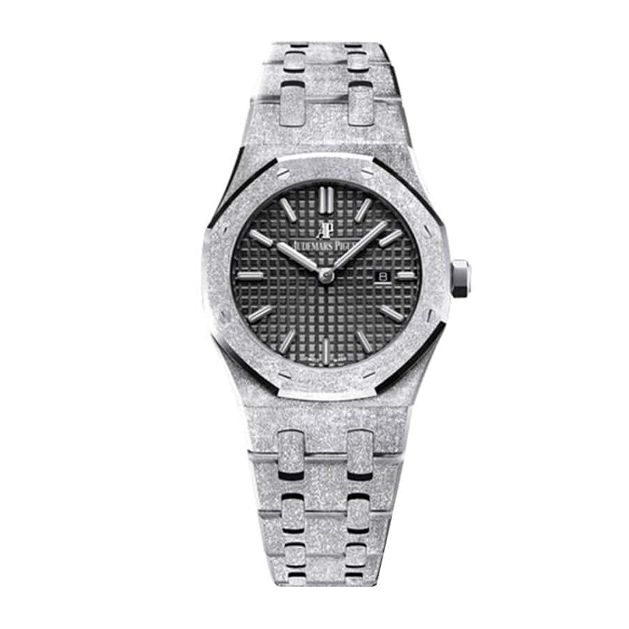 audemars piguet royal oak frosted gold dark grey dial automatic 67653bc gg 1263bc 02 replica