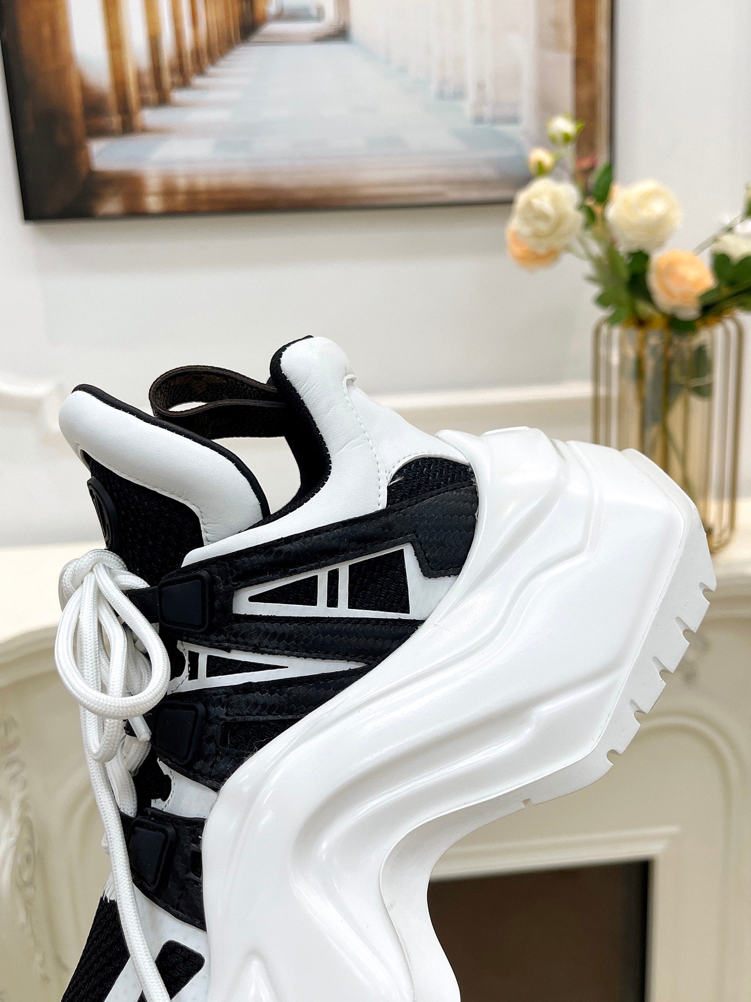LV ARCHLIGHT 2.0 PLATFORM SNEAKER IN WHITE MIX BLACK MIX OF MATERIALS、mysite、Cacoeks