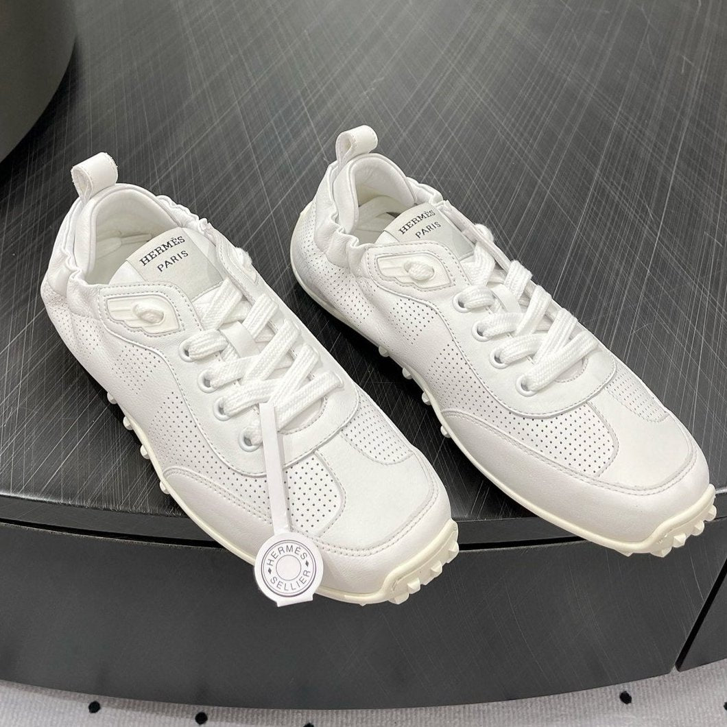 TRAIL SNEAKER IN WHITE CALFSKIN、mysite、Cacoeks
