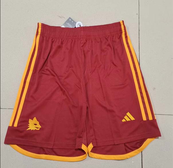 2023/2024 Roma Home Shorts 1:1 Thai Quality:football jersey mysite: unitedjerseyfootball 邓江浪:football