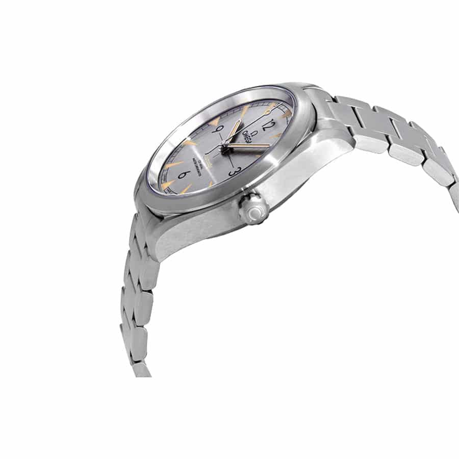 omega railmaster co axial master steel 220 10 40 20 06 001 grey dial 3