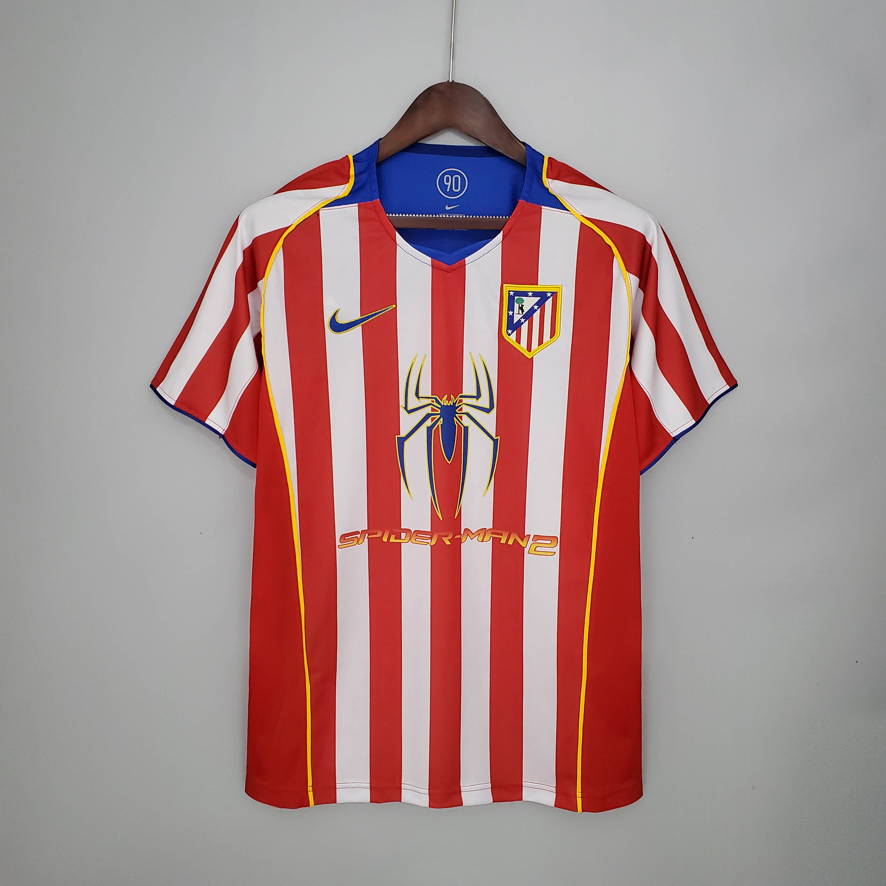 2004/2005 Retro Atletico Madrid Home Soccer Jersey 1:1 Thai Quality:football jersey mysite: unitedjerseyfootball 邓江浪:football