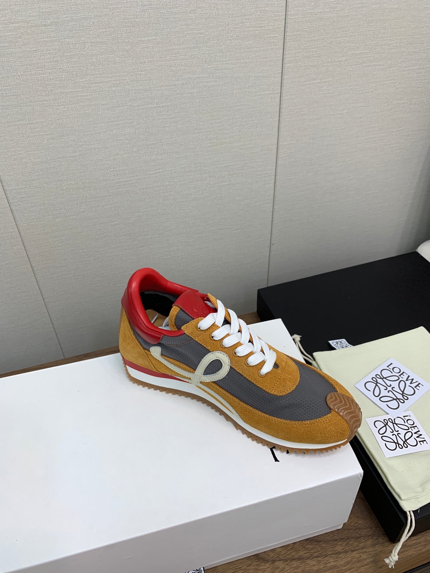 LW FLOW RUNNER SNEAKER BRONZE-ANCHOR SUEDE、mysite、Cacoeks