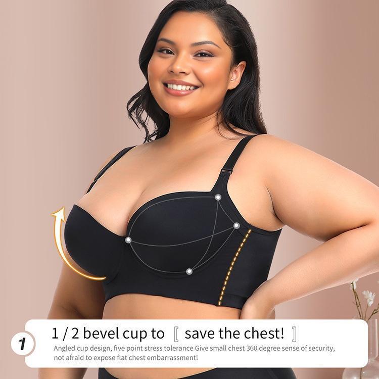 Plus size girls' bra, comfortable, slimming and anti-sagging