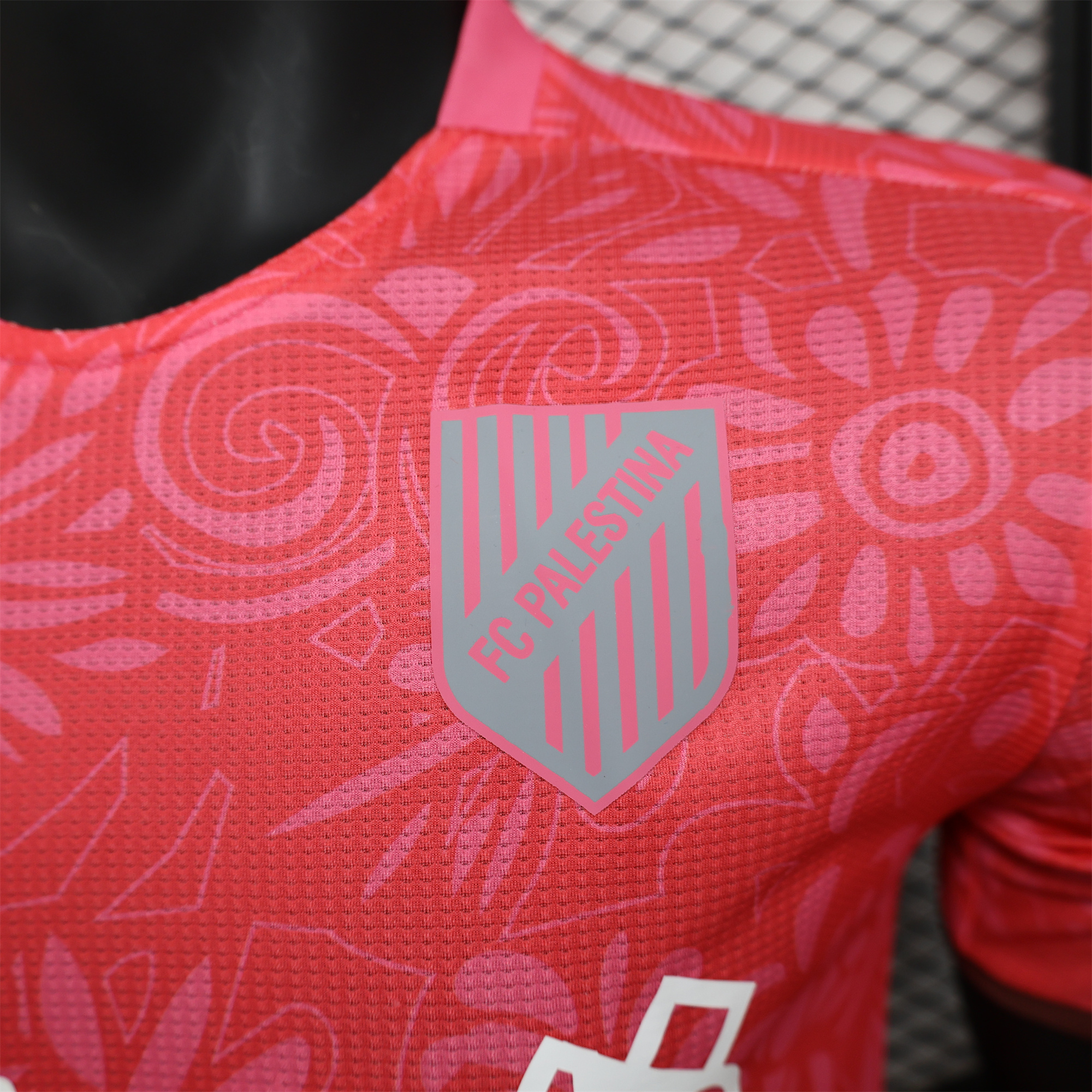 ManixJersey.com | FC Palestina 24-25 Pink Flowers Jersey - Player Version -Customize Name, Number and Patch | Worldwide Shipping