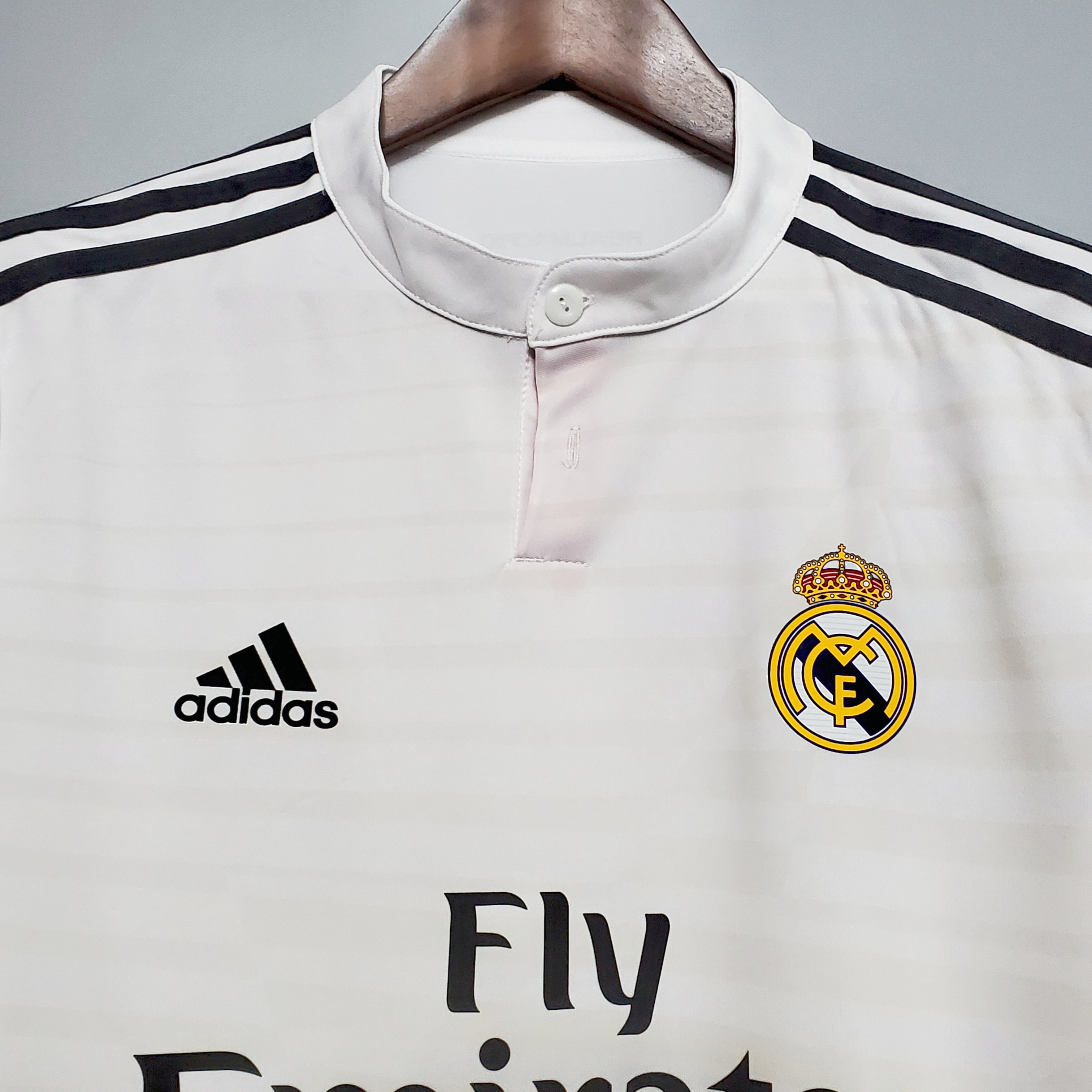 JerseysGala.com | Retro Real Madrid 14-15 Home Stadium Long Sleeve Jersey -Customize Name, Number and Patch | Worldwide Shipping