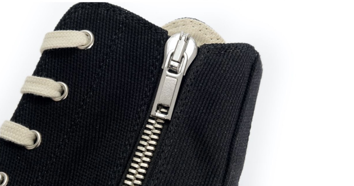 Rick Owens DRKSHDW High-Top Canvas in Black、mysite、Cacoeks