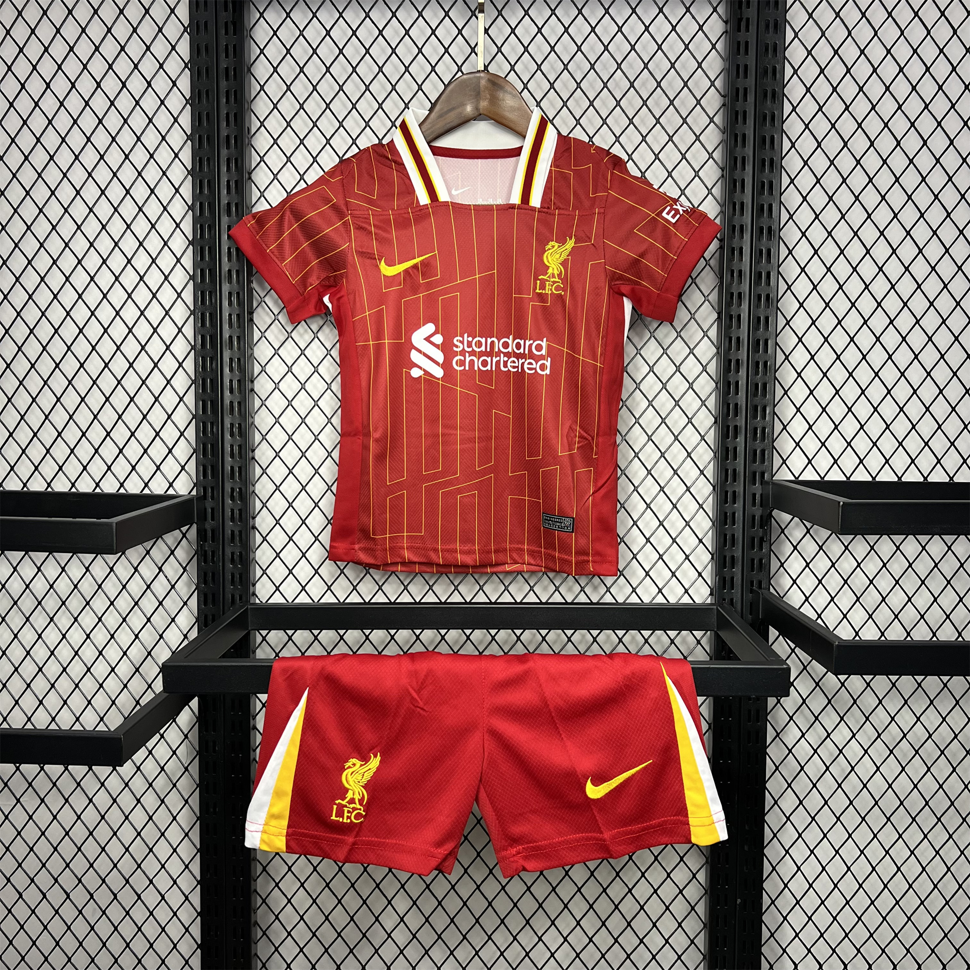 ManixJersey.com | Liver.pool 24-25 Home Stadium Kids Kit -Customize Name, Number and Patch | Worldwide Shipping