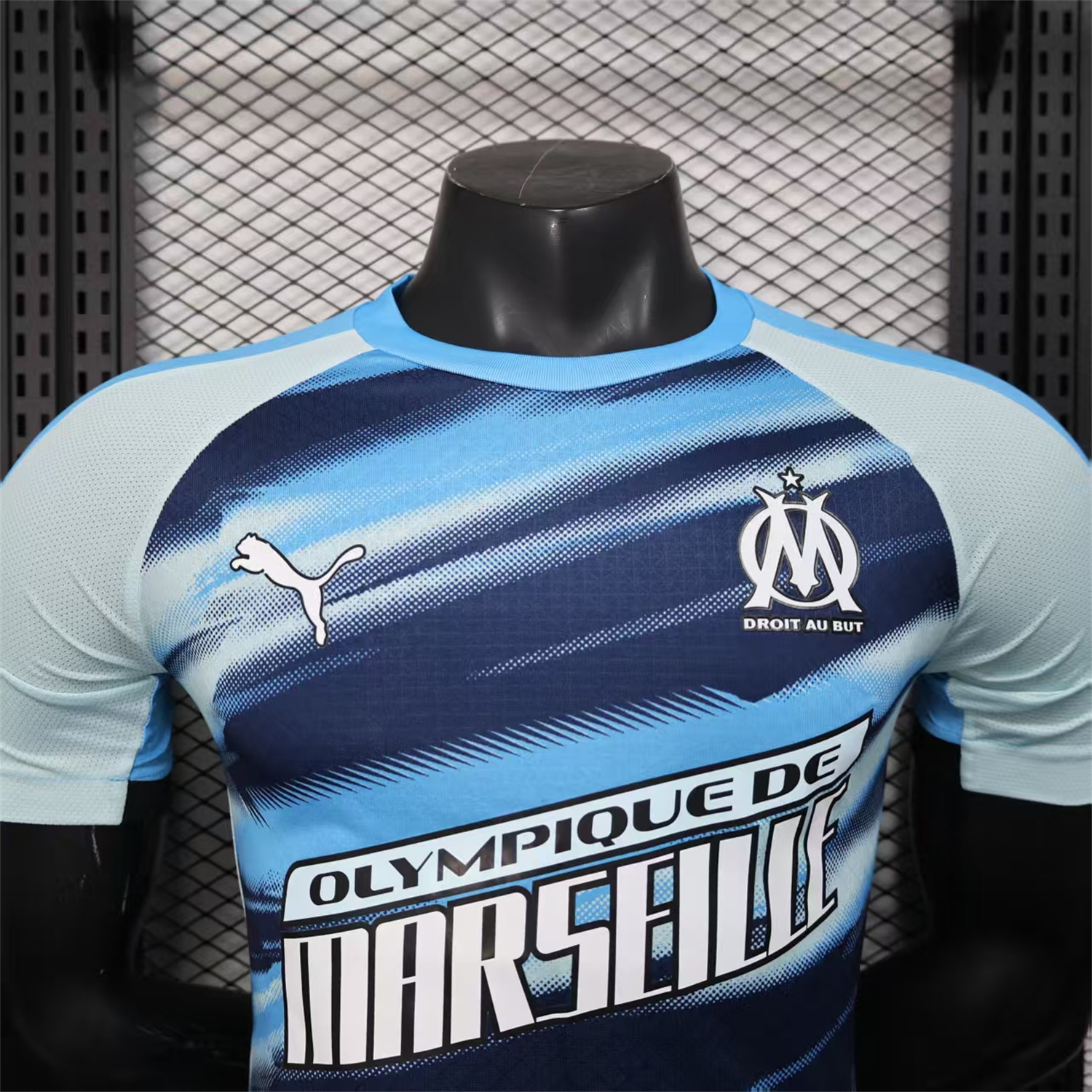 foot-Marseille 25-26 Blue Gradient Training Jersey - Player Version