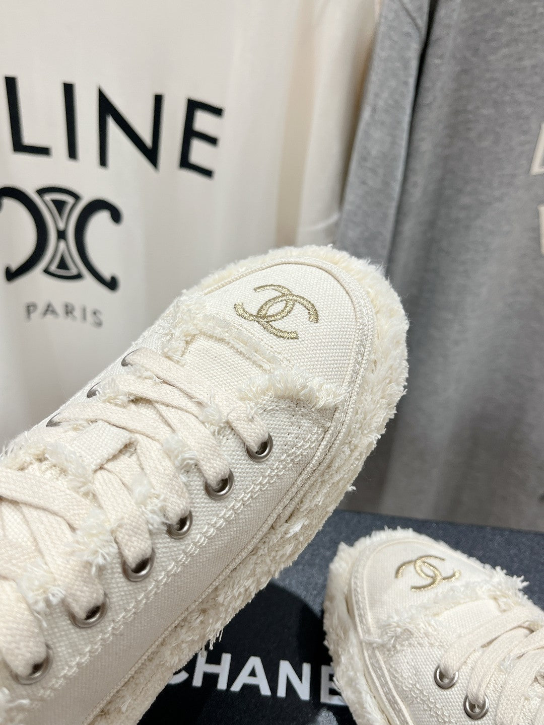 CC SNEAKER WHITE DENIM FABRIC、mysite、Cacoeks