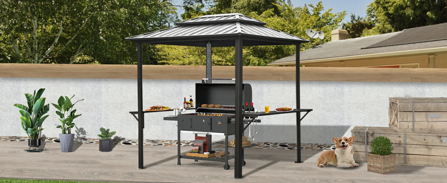 Domi Outdoor Living hardtop grill gazebo
