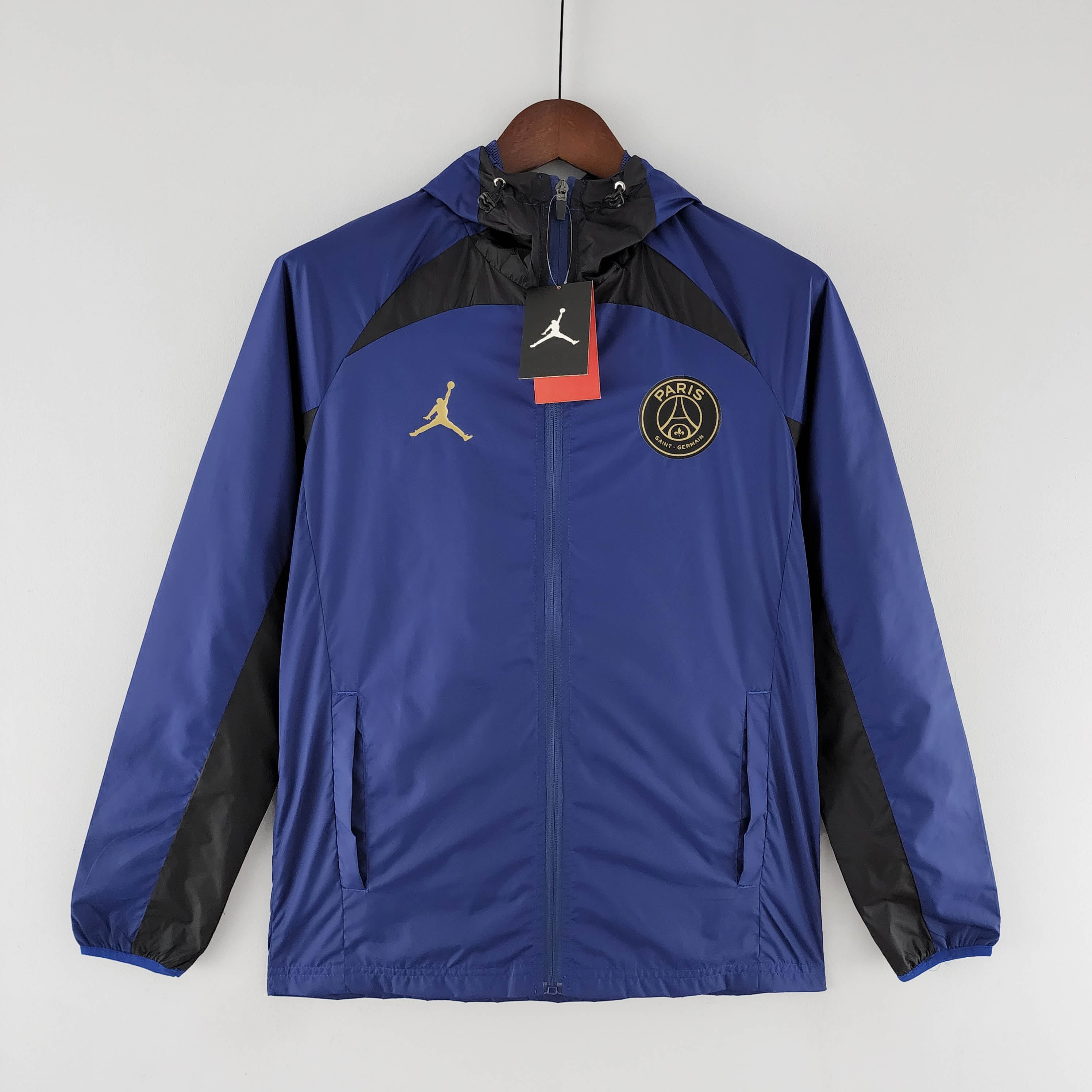 2022 PSG Windbreaker Commemorative Edition Blue And Black:football jersey mysite: unitedjerseyfootball 邓江浪:football
