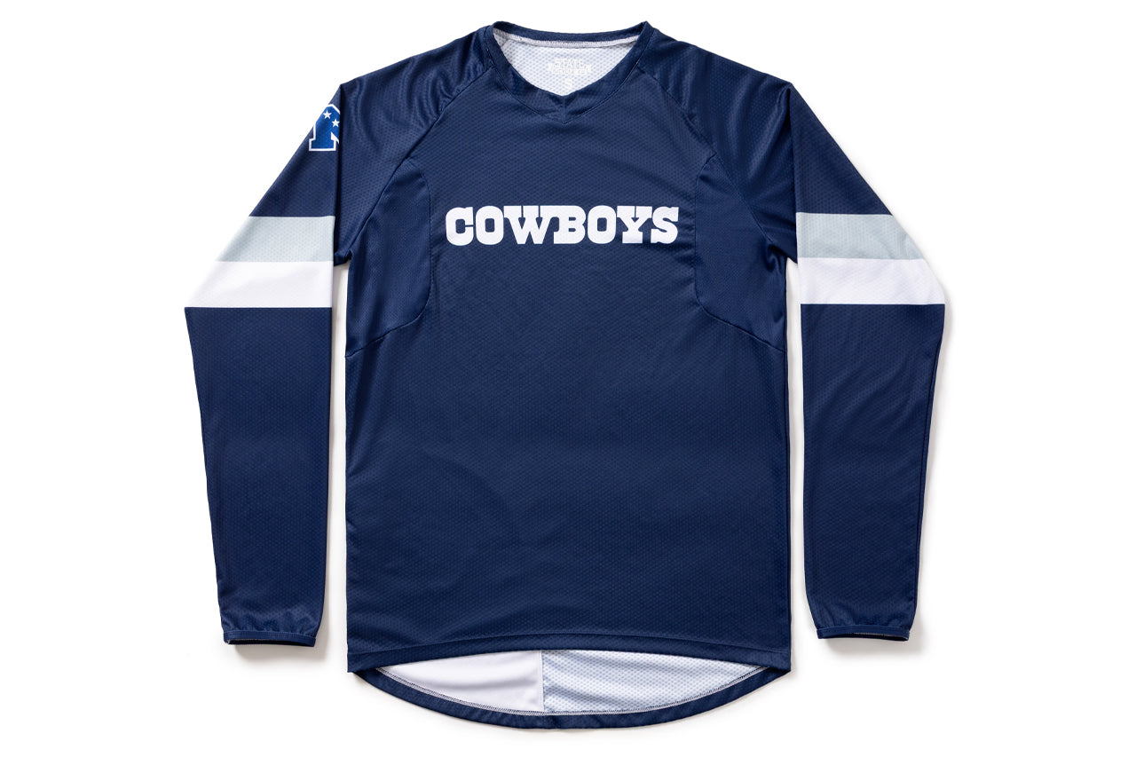 State Bicycle Co. | NFL Collection – Long-Sleeve MTB Jersey – Dallas Cowboys、mySite、bearsvspackers