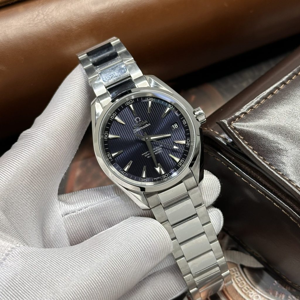 Đồng Hồ Omega Seamaster Replica 11 Mặt Xanh Sọc VSF (7)
