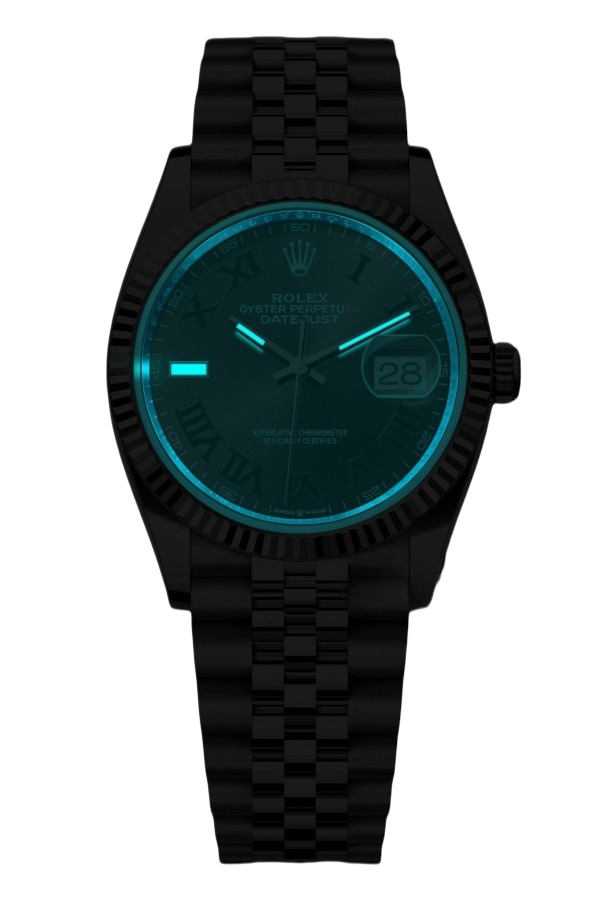 Rolex Datejust 36mm Super Clone Swiss Watch Stainless Steel Jubilee Bracelet Mint Green Dial Ref M126234-0045-3235 Swiss Movement