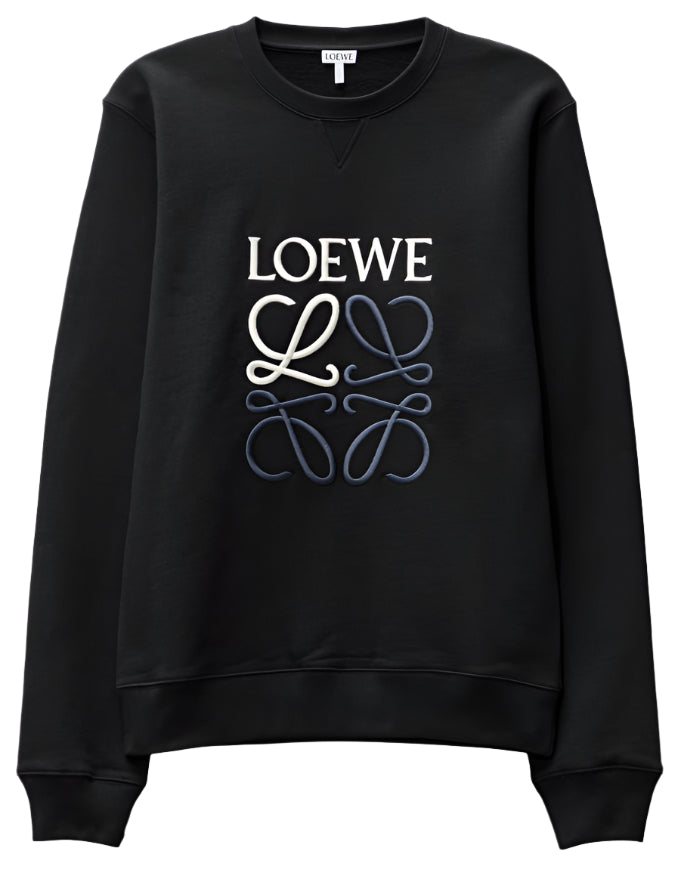 Loewe Anagram Sweatshirt Black Regular Fit、mysite、Cacoeks