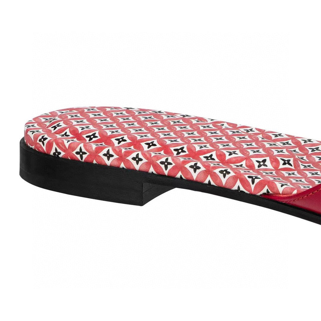 LV WOMEN ISOLA FLAT MULE IN CHERRY RED SHEEPSKIN、mysite、Cacoeks