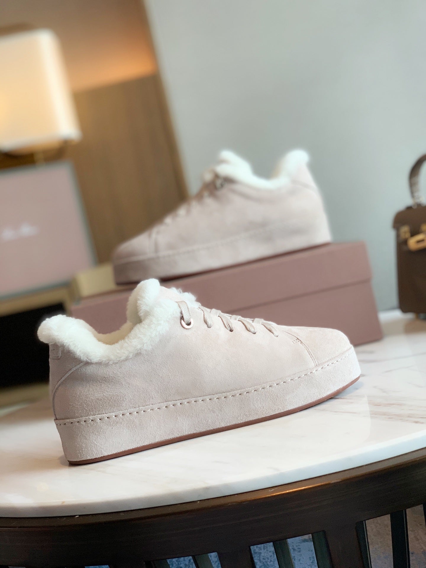 LP WINTER NUAGES SNEAKERS CREAMY WHITE LAMBSKIN、mysite、Cacoeks