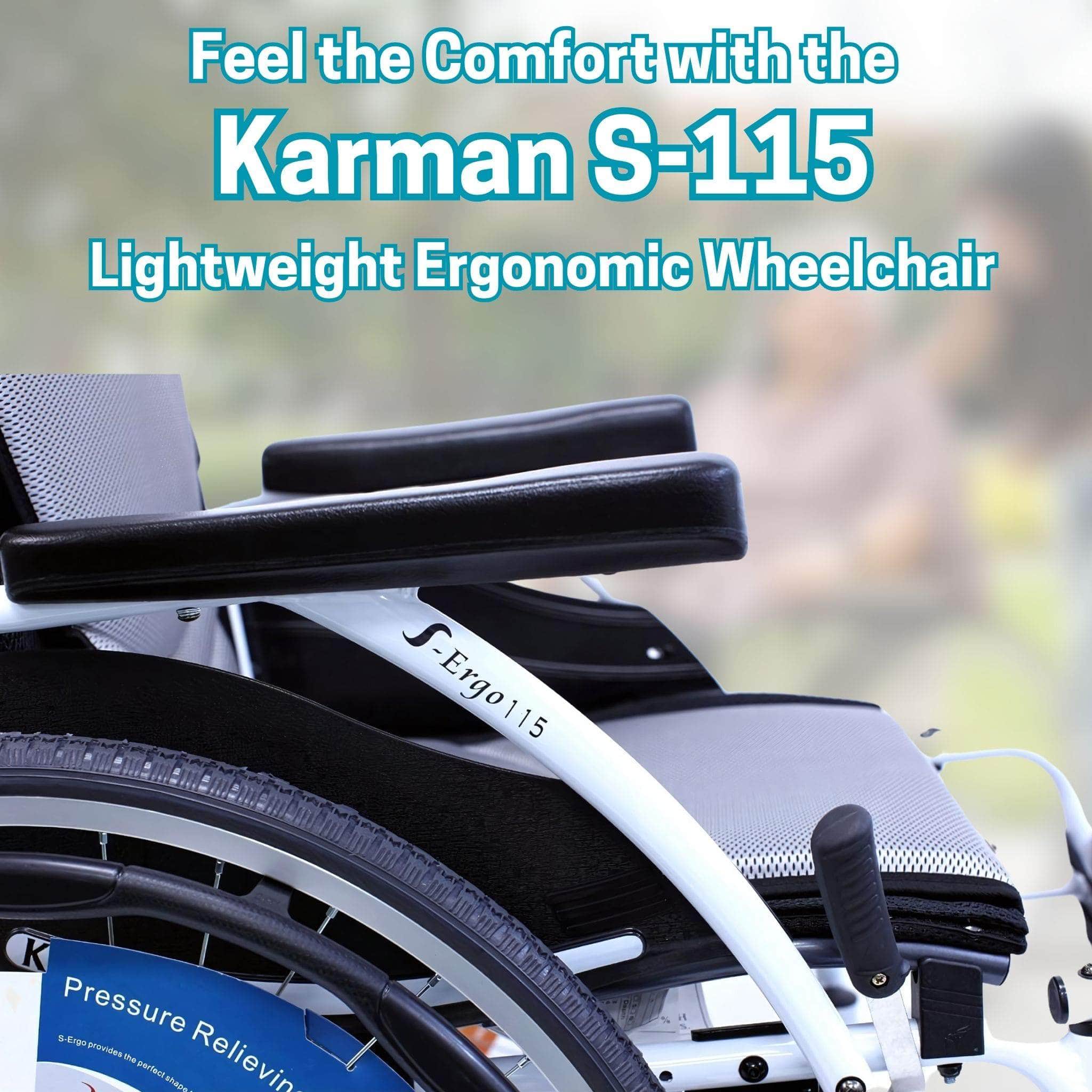 Feel the Comfort with the Karman S-115 Lightweight Ergonomic Wheelchair