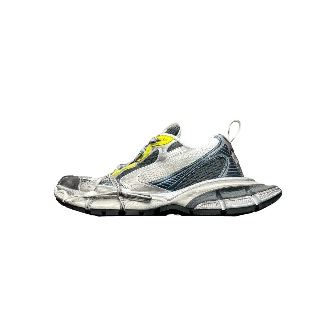Balenciaga 3XL Sneaker in White Blue Yellow、mysite、Cacoeks