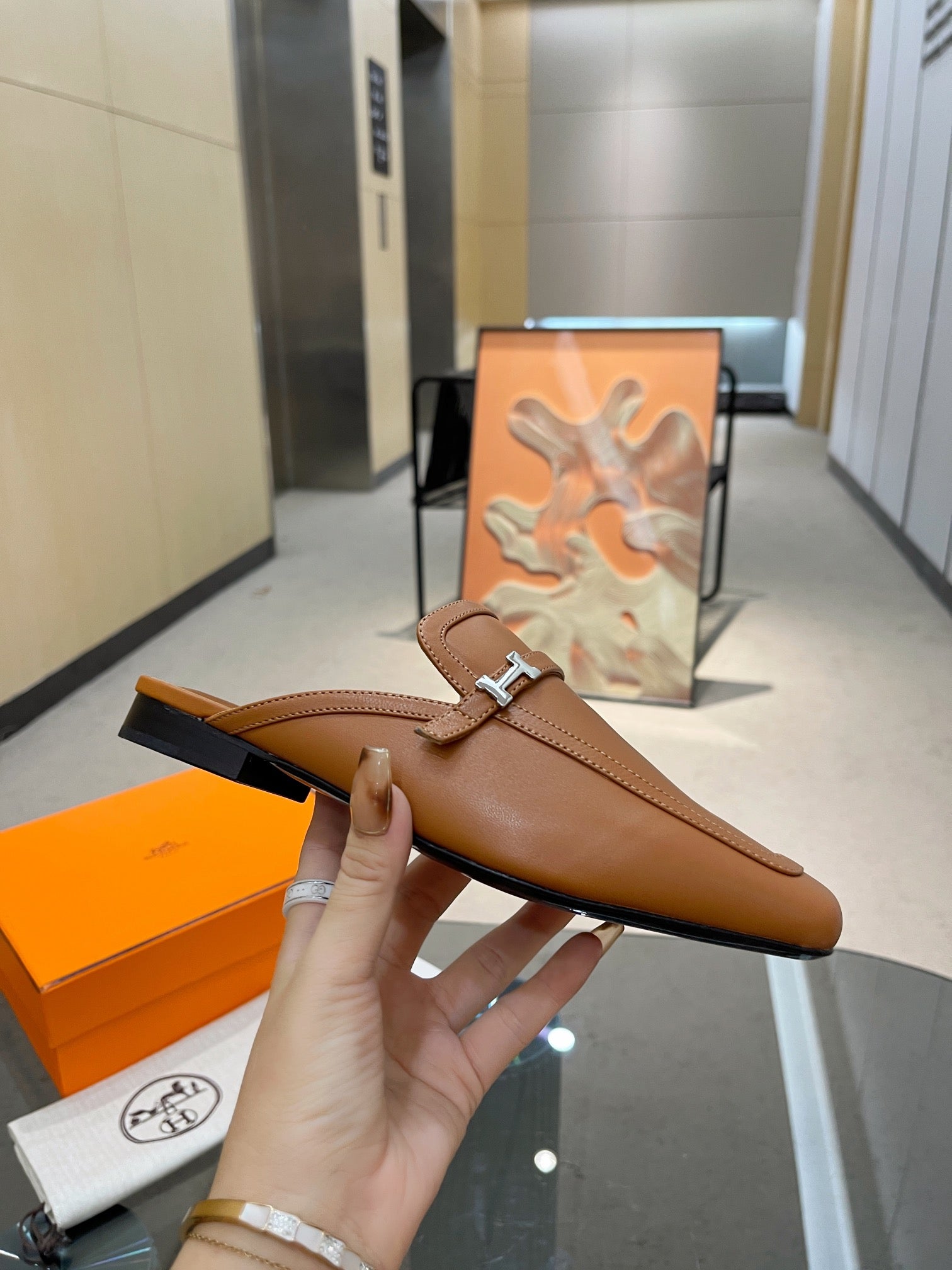 GROUPIE MULE TAWNY LAMBSKIN、mysite、Cacoeks