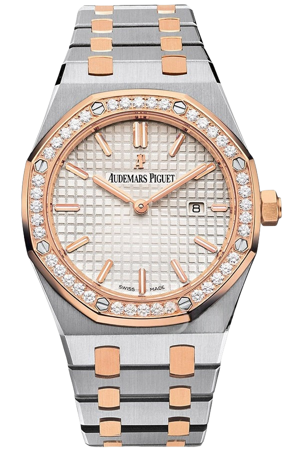 Audemars Piguet Royal Oak 67651SR.ZZ.1261SR.01 Super Clone Watch – Two-Tone Rose Gold & Steel Diamond Ladies Replica