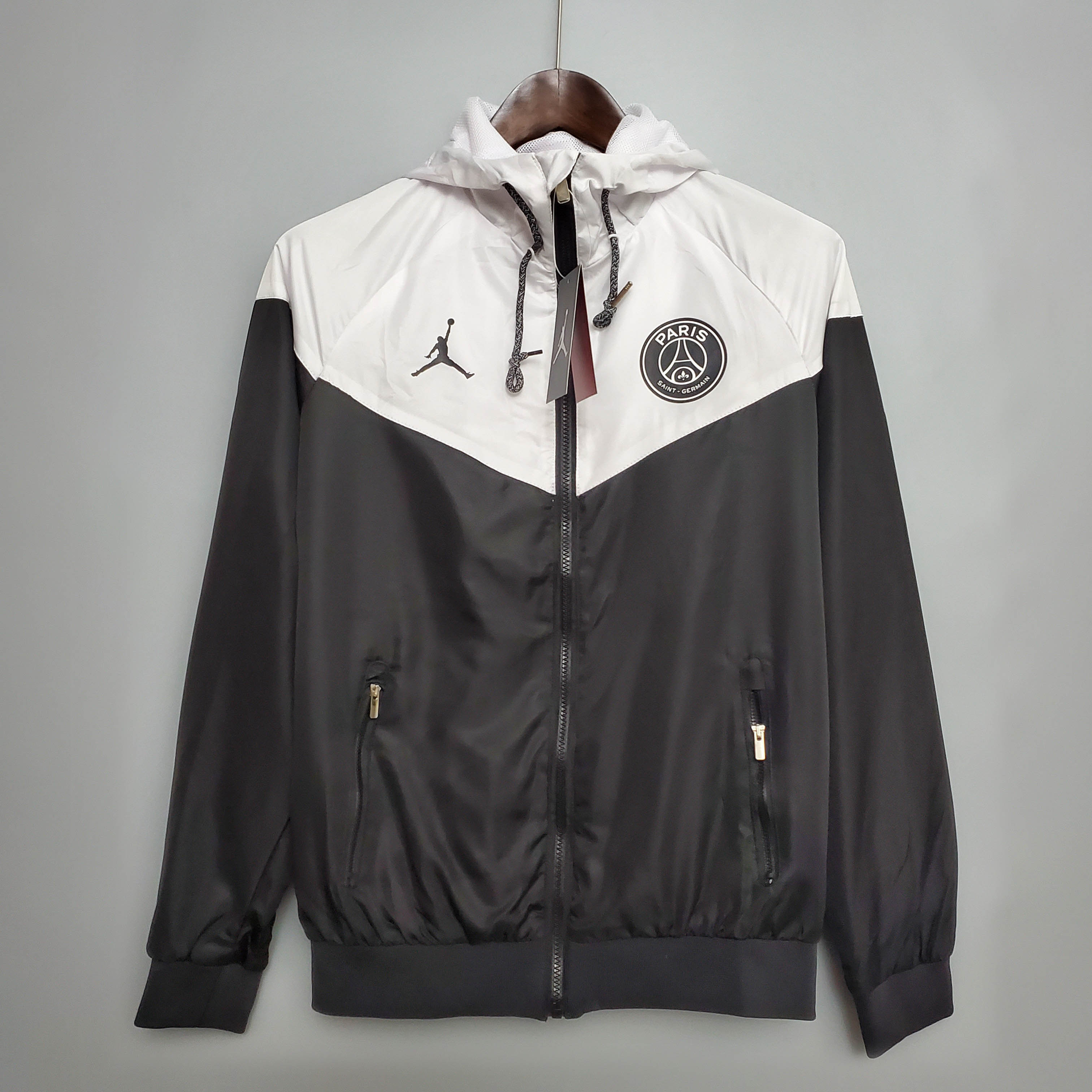 Psg Paris Saint-Germain Windbreaker Classic Style Black-White-mysite Custom Football Kit- Nextkits