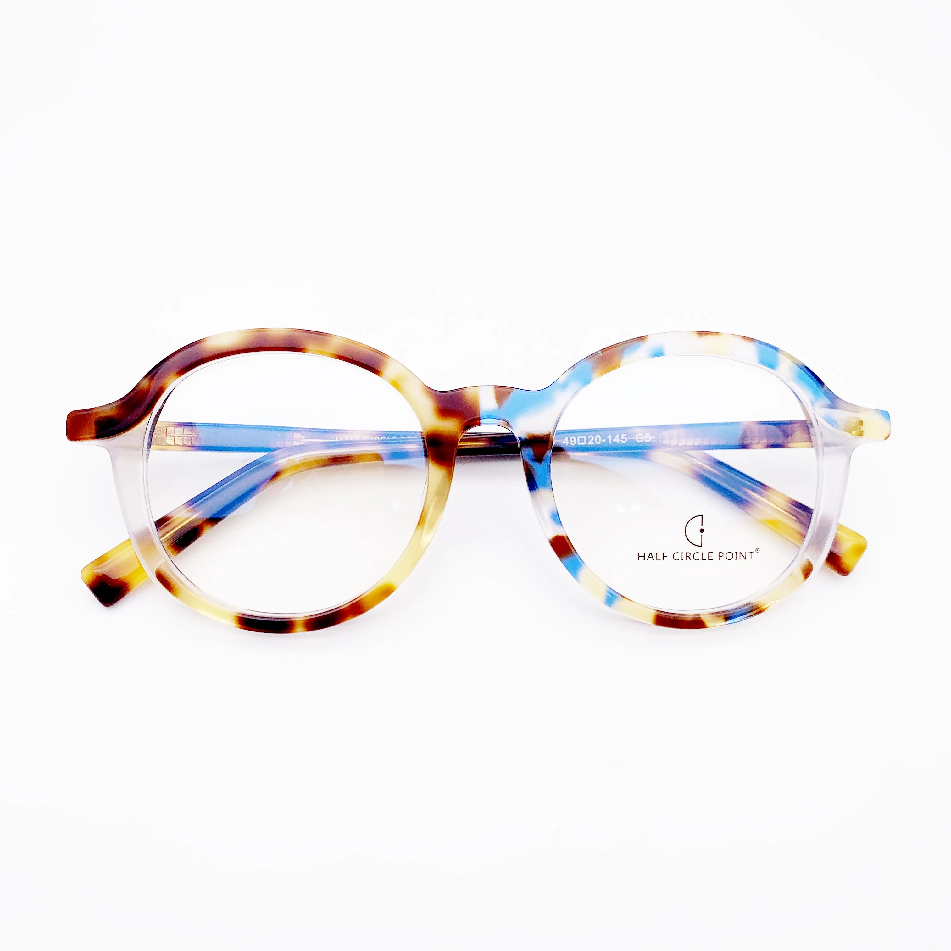 Belight Optical  2021 New Arrvial Fancy Vintage Retro Acetate Unique Colorful Design Spectacle Frame Precription Lens HP264