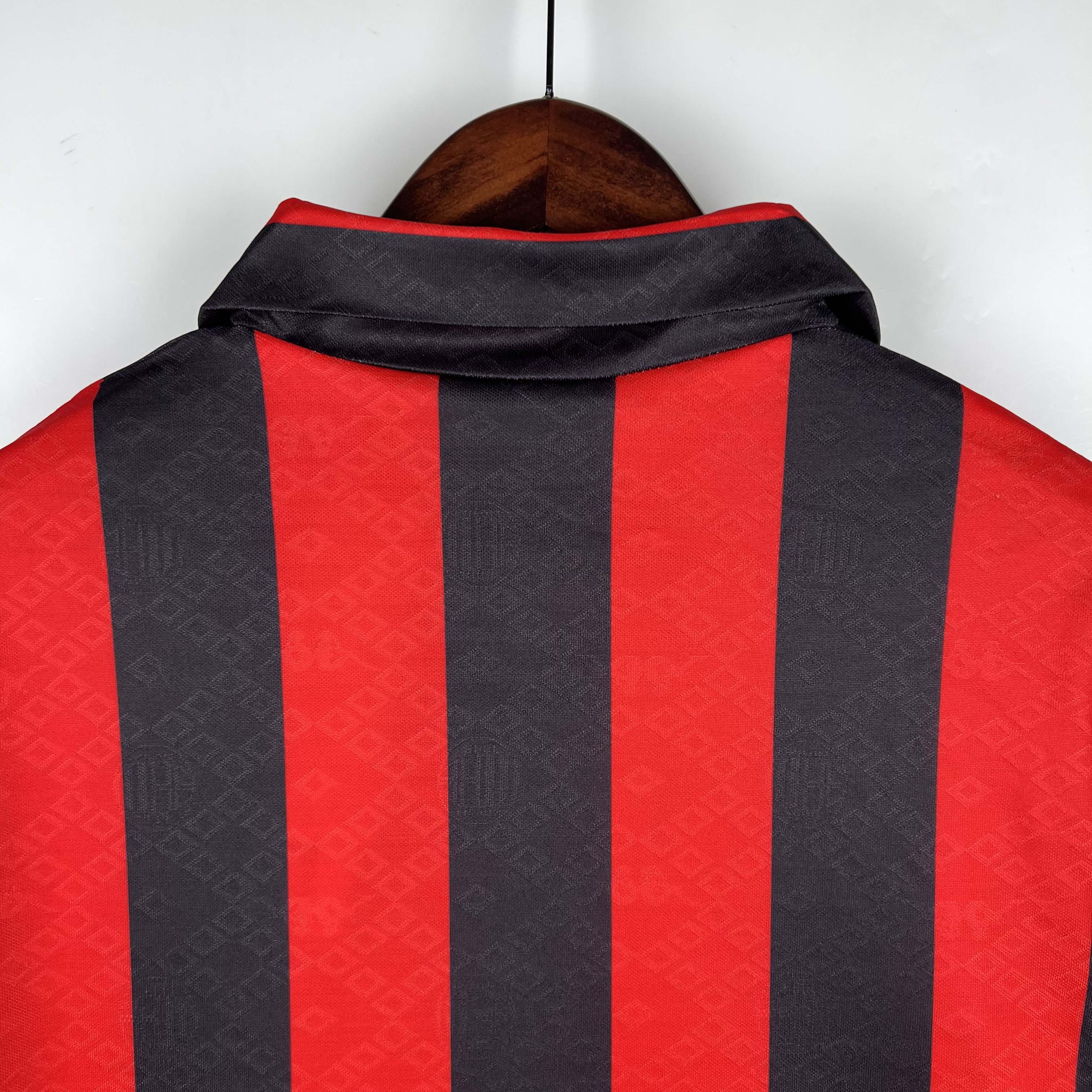 1989/1990 Retro AC Milan Home Football Shirt 1:1 Thai Quality:football jersey mysite: unitedjerseyfootball 邓江浪:football