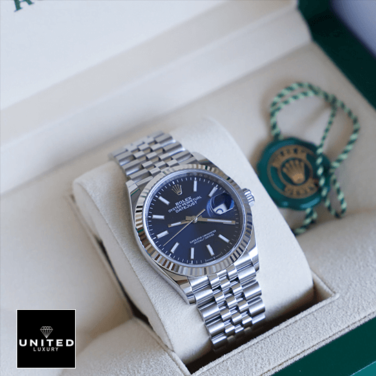 Datejust 126234 Replica 4 Rolex Datejust Jubilee 126334 Blue Dial Replica in the rolex box