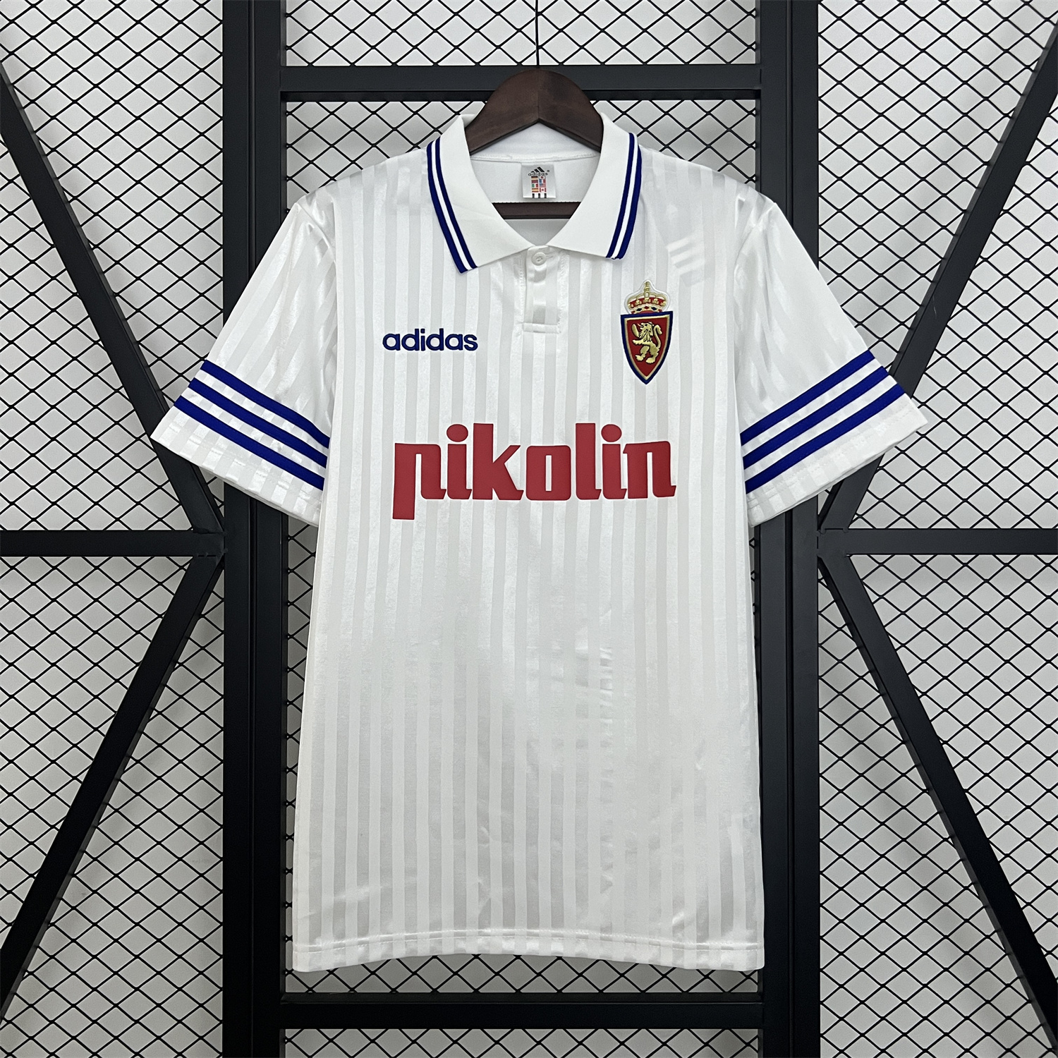 Funinjersey-Retro Real Zaragoza 1995-96 Home Jersey